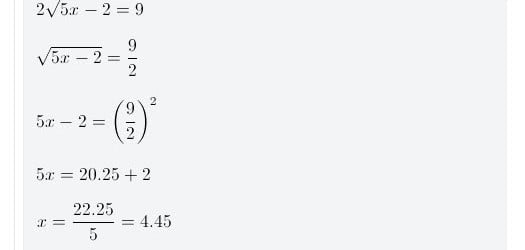 Student using the Canvas Equation Editor to solve an equation using the Quadratic Formula.