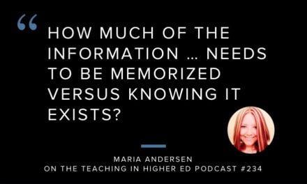 Teaching in Higher Ed Podcast about ESIL Lens